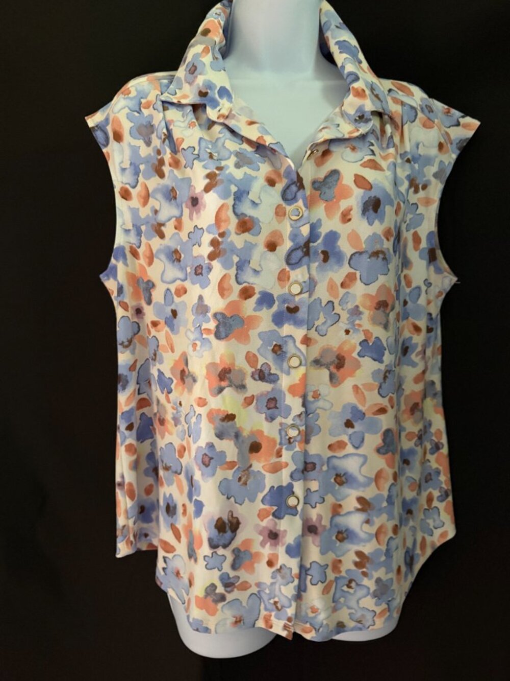 Rio & Rain Sleeveless Summer Top (L)